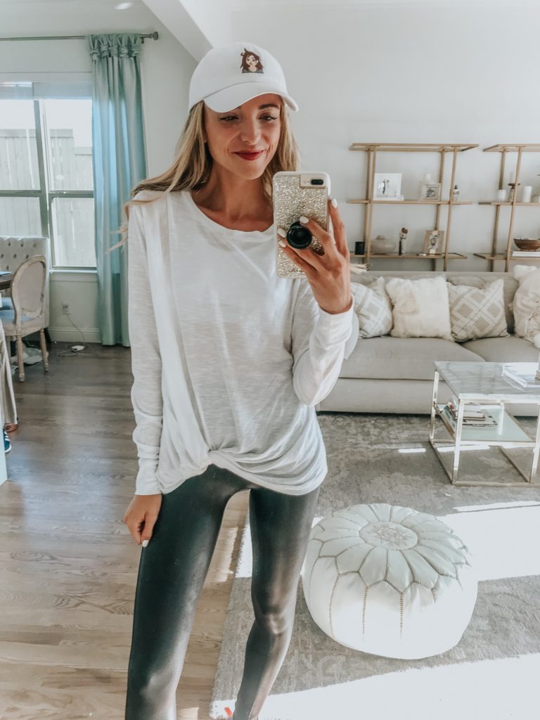 caslon top athleisure outfit