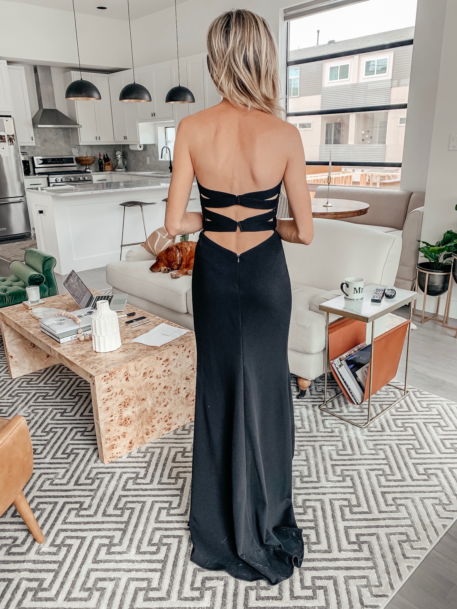 nordstrom black gown