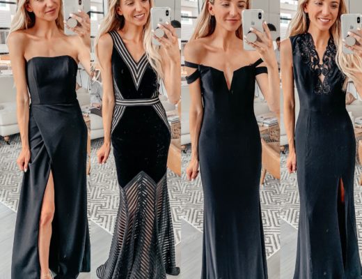 nordstrom black evening dresses