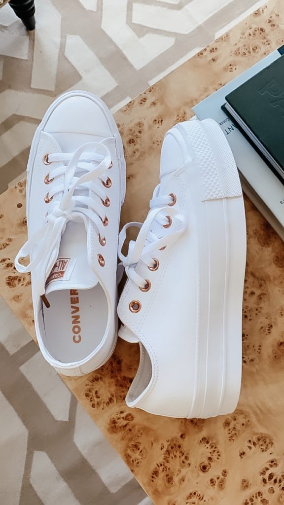 platform white converse sneakers