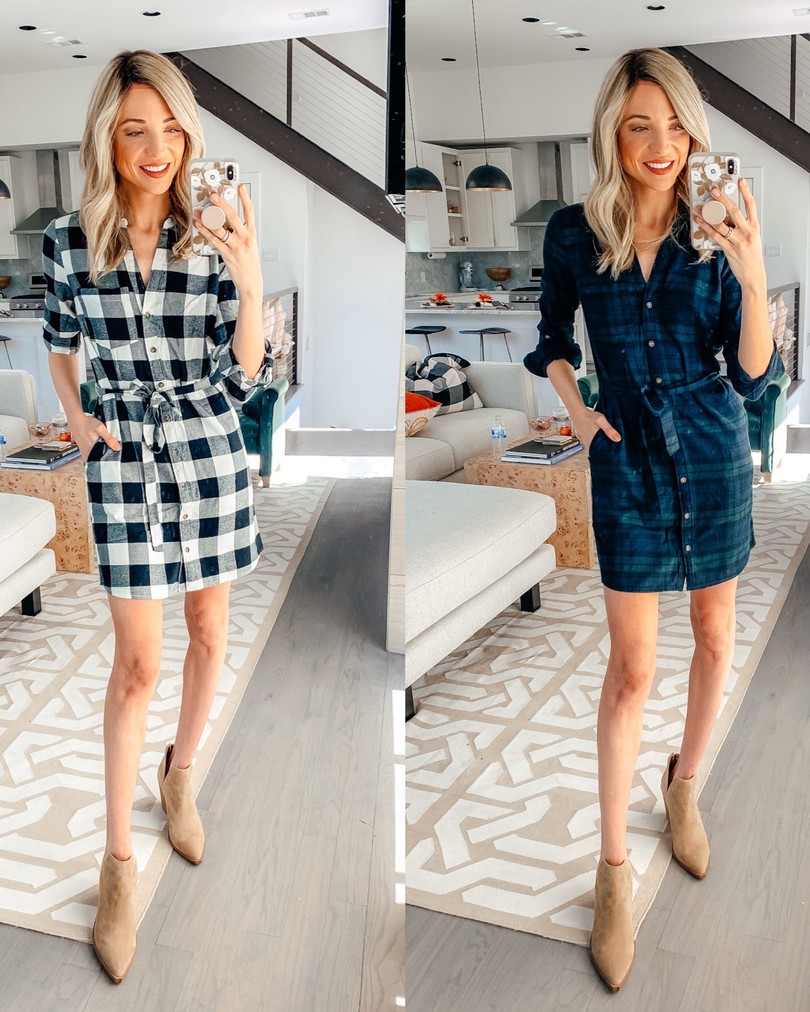 dani austin abercrombie plaid dress black friday sale