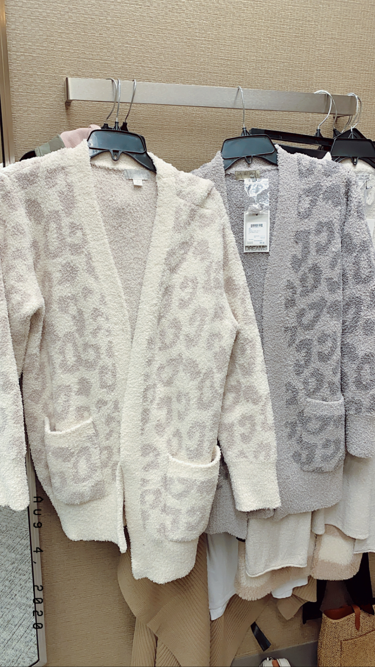 nordstrom barefoot dreams leopard cardigan